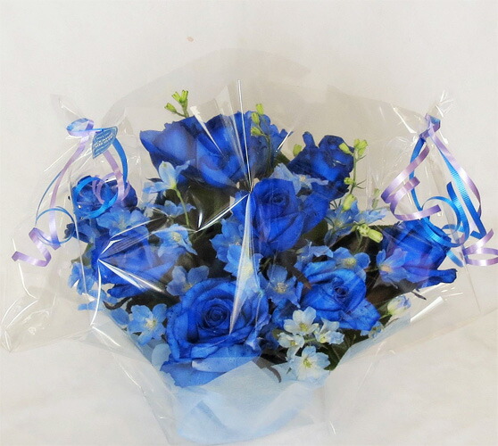ブルーローズの花言葉 神の祝福 喝采 奇跡 2年保証 ブルーローズ バルーンフラワー