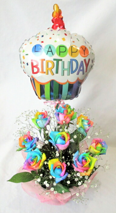 レインボーローズ10本のアレンジメント 送料無料 レインボーローズの花言葉 訳あり品送料無料 レインボーローズ10本のアレンジメント 送料無料 レインボーローズの花言葉 訳あり品送料無料