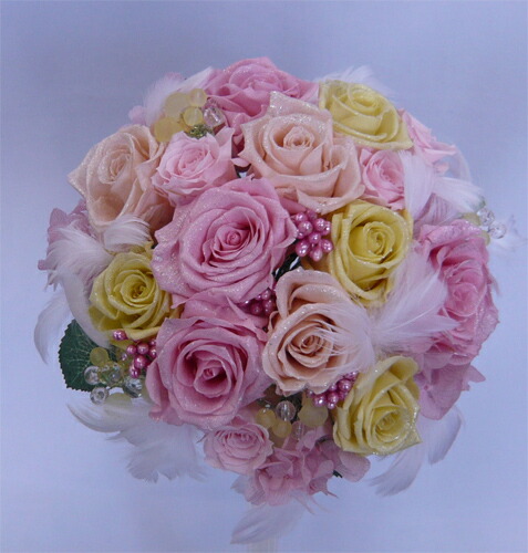 楽天市場】ウエディングブーケ/ブライダルブーケ/プリザーブドフラワー