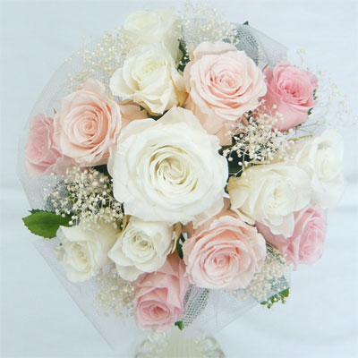 ローズのラウンドブーケ♡ウェディングブーケNo.1064 ローズのラウンドブーケ♡ウェディングブーケNo.1064