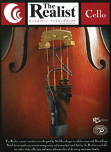 David Gage・デビット・ゲイジ The Realist Cello RLSTC1 チェロ用ピックアップ
