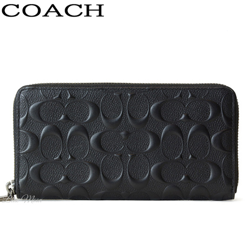 超特価激安 コーチ Coach 財布 長財布 メンズ ラウンドファスナー アウトレット 本革 ブラック 黒 ブランド F Blk 珍しい Josenopolis Mg Gov Br