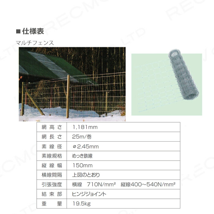 新規購入 マルチフェンス 46257 フェンス 畜産用品 酪農用品 whitesforracialequity.org