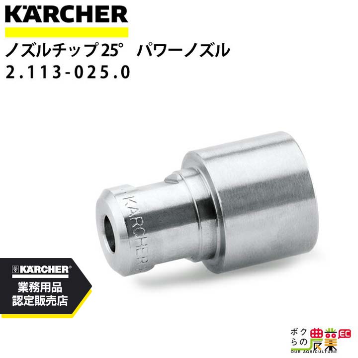ケルヒャー ノズルチップ 25度 2.113-025.0 パワーノズル ノズルサイズ 055 アクセサリ ノズル KAERCHER
