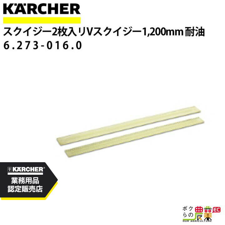 ケルヒャー スクイジーゴム 6.273-016.0 Vスクイジー専用 2枚1組 アクセサリー 部品 交換 KAERCHER