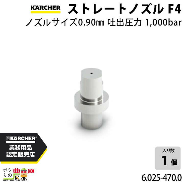 ケルヒャー ストレートノズル 6.025-470.0 超高圧洗浄機用 ノズルサイズ 090 KAERCHER【EASY!Lock 非対応】 11,582円