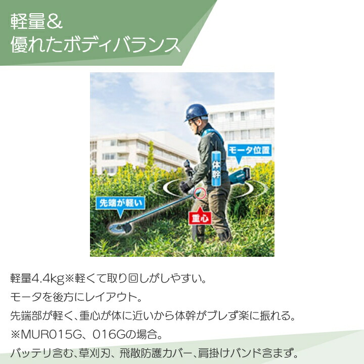 マキタ 草刈機 MUR015GRM 充電式 充電式 草刈機 40Vmax 草刈り機 充電