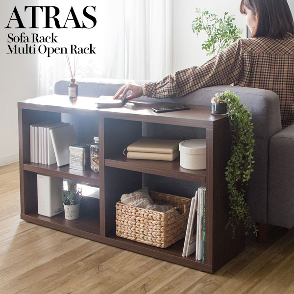 売り切り御免 マルチラック Rk 5 ブラウン リビング ソファー おしゃれ シンプル 可動棚 壁面ラック デッドスペース オープンラック ソファラック 収納棚 幅110 奥行25 高さ61cm Miyatake Rk 5 Gmco Az