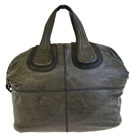 33ed994 With The Givenchy Nightingale Handbag Shoulder Bag 2way Gray Leather Preservation