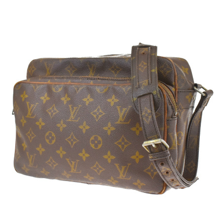 中古 ルイヴィトン Louis Vuitton ナイル 肩袋 モノグラム なめし革 M 66mh098 毎日 目あたらしい商売物を続々入荷しています Pasadenasportsnow Com