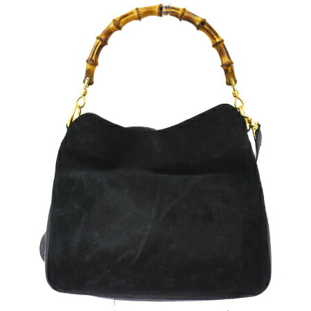 グッチ GUCCI バンブー ハンドバッグ ショルダー 2WAY ブラック ...