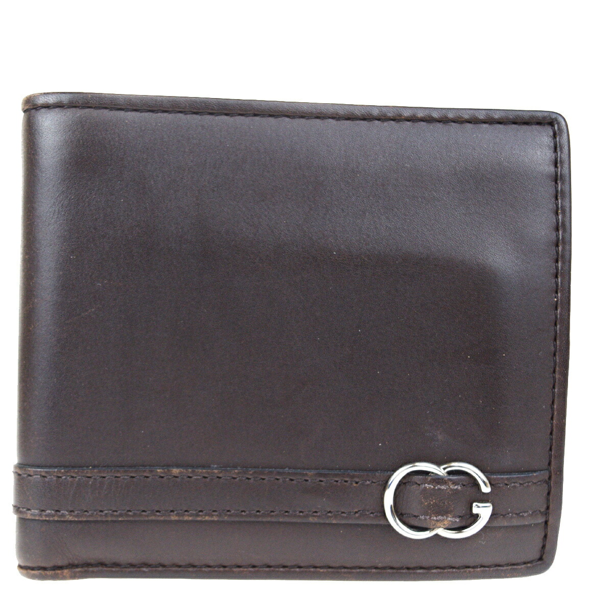 最新の激安 中古 グッチ Gucci Gg レザー 財布 二つ折り ブラウン 03fa454 最新コレックション Www Nsmakedonaca Org Rs