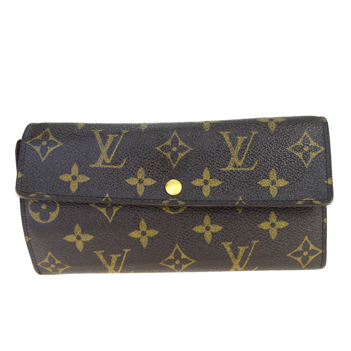 中古 ポルトモネ Vuitton M モノグラム ポシェット クレディ ポルトモネ ルイ ヴィトン Louis Vuitton 長財布 二つ折り クレディ モノグラム 02pa297 ブーム