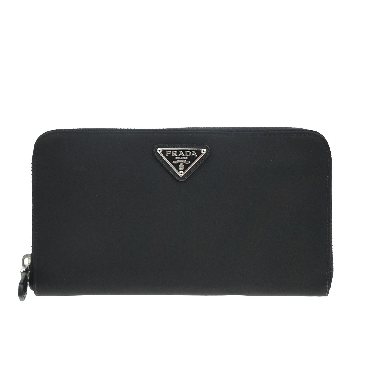 PRADA プラダ2ML317 エンボス加工 サフィアーノレザー長財布ラウンド黒 imgrc0097482757.jpg