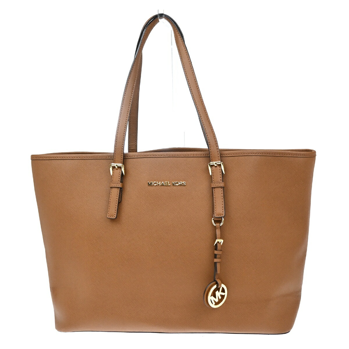MICHAEL KORS マイケル・教科課程 肩先 トートバッグ 赤銅色 なめし革 02BS333