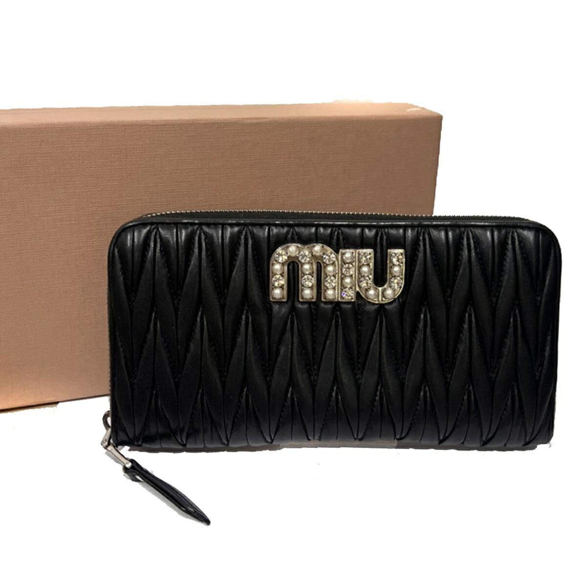 楽天市場】miumiu ミュウミュウ 長財布 5ML506 N88 MATELASSE