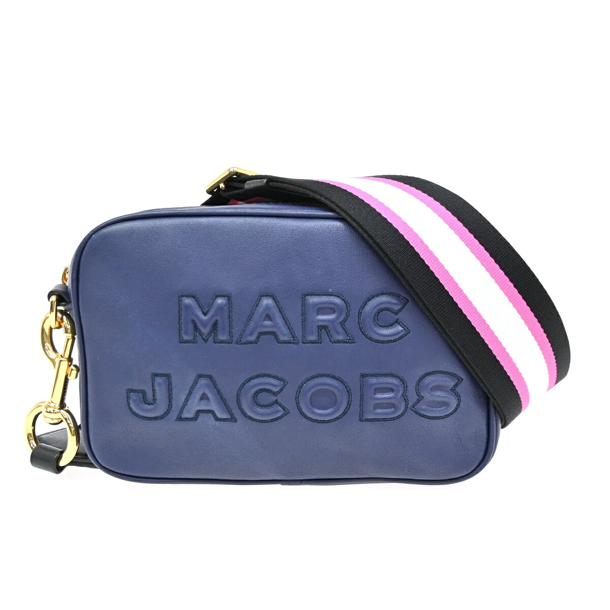 MARC JACOBS マーク・ジェイコブス ショルダーバッグ ロゴ ブルー レザー 61BS428|ブーム