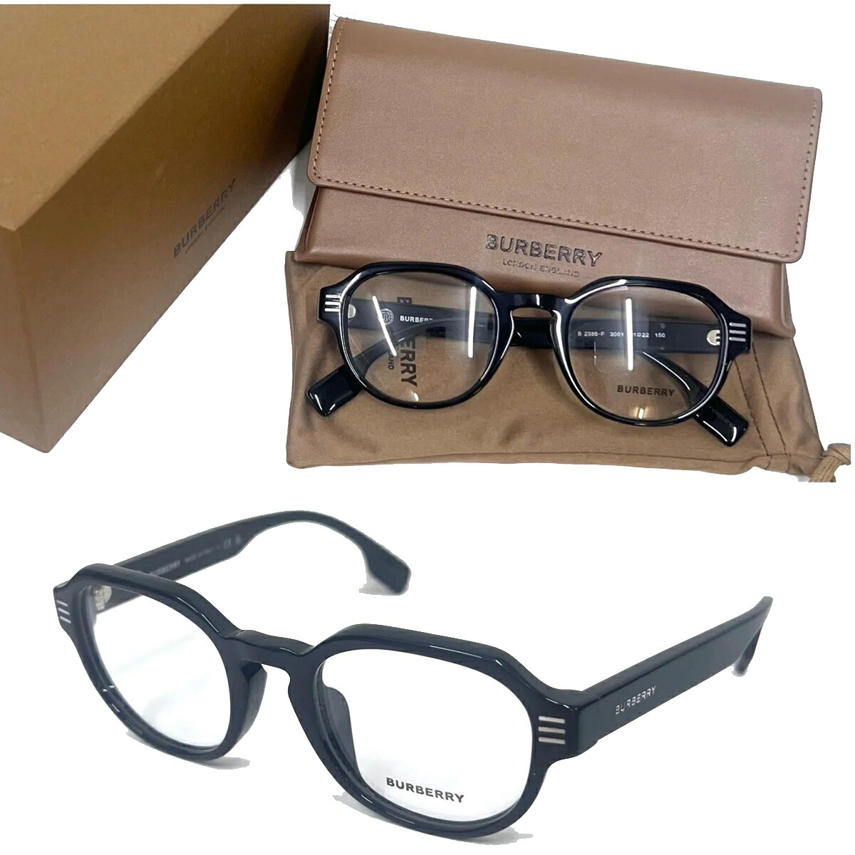 BURBERRY バーバリー メガネ 伊達メガネ フレーム ブラック 09BS228｜ブーム 11,310円