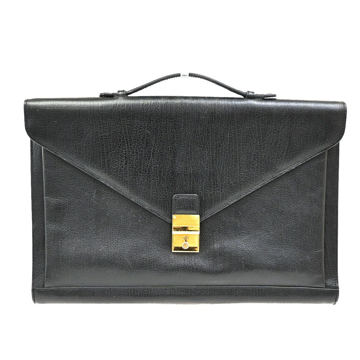 BALLY バリー 商行為御徒面子 ハンドバック 黒いこと なめし革 01BS297