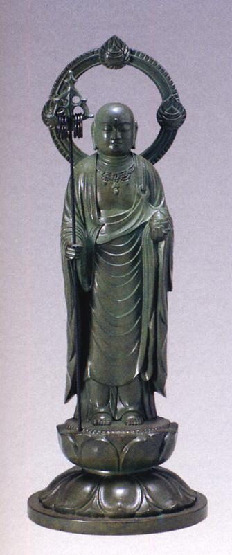 【楽天市場】仏像 地蔵菩薩 青銅色 21 合金製 紙箱入【高岡銅器】：仏具徳