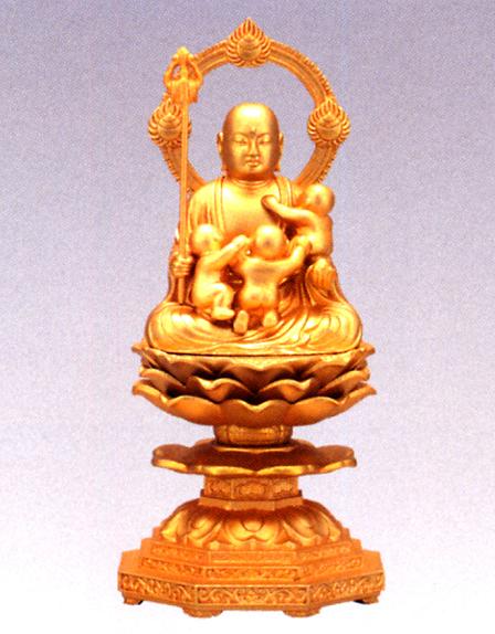 楽天市場】仏像□ 地蔵菩薩 青銅色 26□合金製 紙箱入【高岡銅器