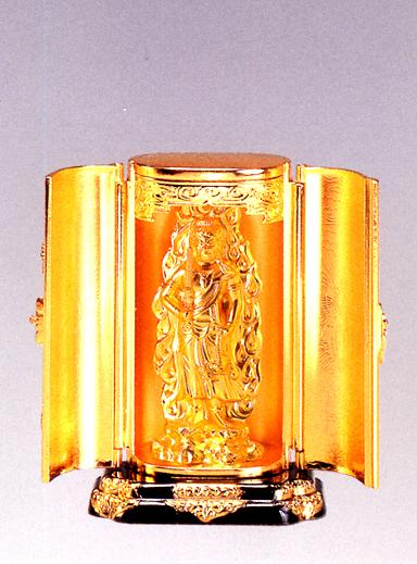 仏像　不動明王像　本金メッキ Amazon｜仏像 不動明王 15.5cm（金メッキ/24金） 仏師：牧田秀雲