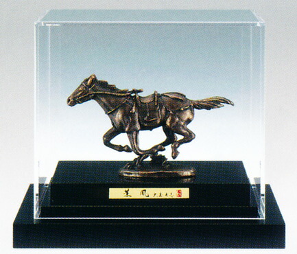 楽天市場】干支置物 午年 馬 置物｜ 煌 本金箔 ｜大森孝志作 蝋型青