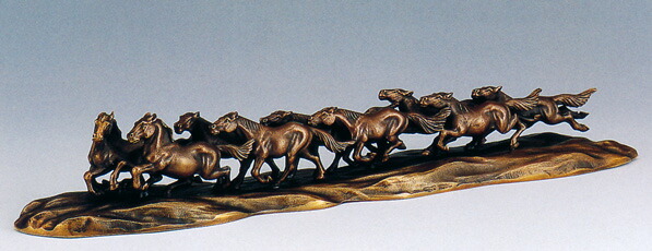 楽天市場】九頭馬（大） 縁起物 置物 「うまくいく」 風水 グッズ