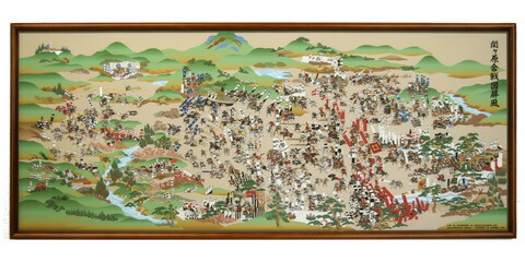 今日このごろ刷り直す版 関ケ原せめぎ合う図 ｜ 額装 ｜明らかにする書付き添い人｜かざり付ける箱納める その他-インテリア・寝具・収納-インテリア小物・置物