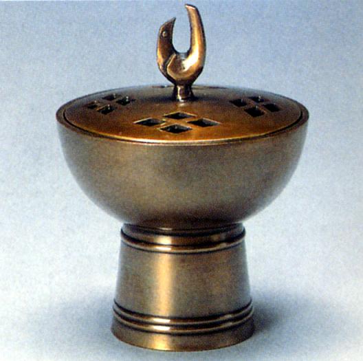 香炉・香立て■ 香炉 薫(かおる) ■青銅(ブロンズ)製 桐箱入り【高岡銅器】|仏具徳