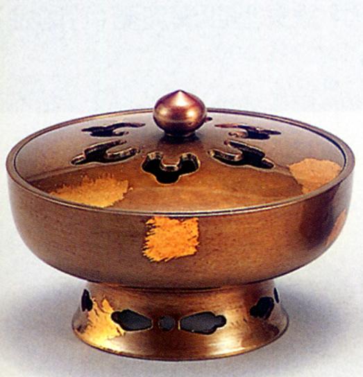 香炉・香立て■　香炉　陽風　■青銅(ブロンズ)製　桐箱入り【高岡銅器】