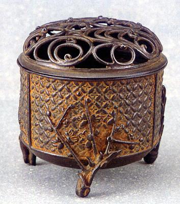 楽天市場】【香合】「紅梅古木寿輪象嵌香合」（2寸5分）※象嵌香合