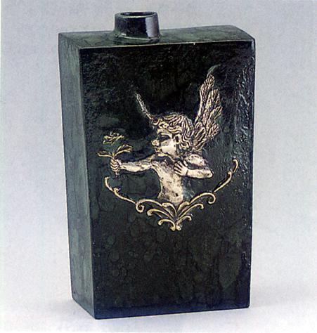 花器・花瓶■　花器　天使　■大森孝志作　青銅(ブロンズ)製　紙箱入り【高岡銅器】