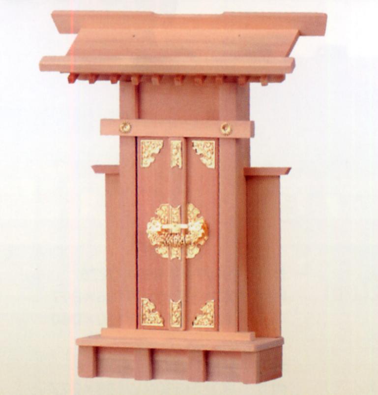 お宮　神棚　神殿■　袖付　■檜製神殿【日本製】