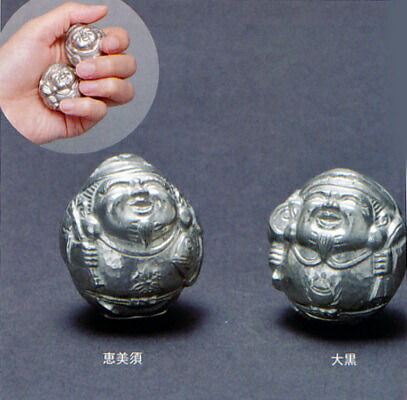 置物　小物■　招福　健康パートナー　■錫（すず）製　紙箱入り【高岡銅器】