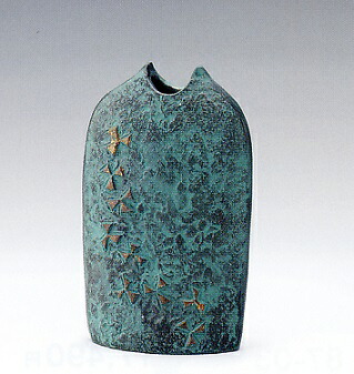 花器・花瓶■　花　小　■村田宏作　銅製　桐箱入り【高岡銅器】
