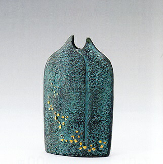 花器・花瓶■　花　一輪差　■村田宏作　銅製　紙箱入り【高岡銅器】