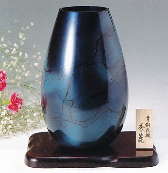 花器 花瓶 花瓶 きれい ブルーベリー 木製花台利運 青銅 ブロンズ 製 地紙珍宝 高岡銅器 Newbyresnursery Com