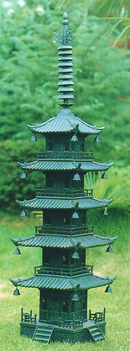 庭園置物■　五重塔　尺５寸　■青銅(ブロンズ)製　【高岡銅器】 114,900円