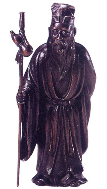 楽天市場】仏像 七福神□ 鹿寿老人 □蝋型青銅(ブロンズ）製 桐