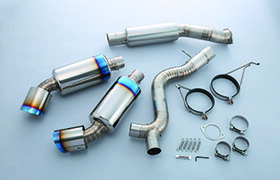TOMEI Ti RACING チタニウムマフラー NISSAN フェアレディZ Z33/350Z (VQ35DE/HR)