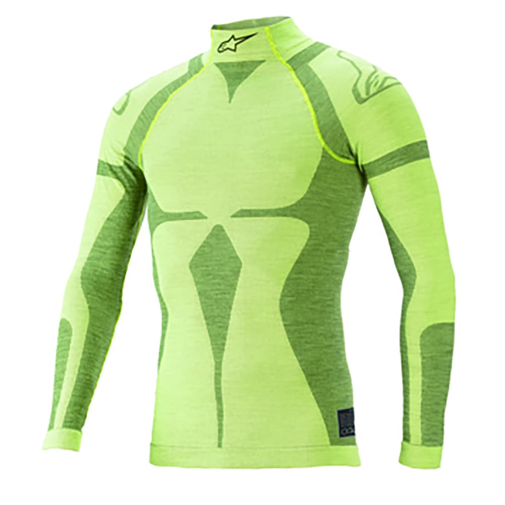 alpinestars(アルパインスターズ) アンダーウェア ZX EVO V2 LONG SLEEVE TOP XS/Sサイズ 556 YELLOW FLUO DARK YELLOW [FIA8856-2018公認]