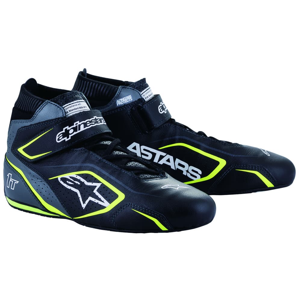 alpinestars(アルパインスターズ) レーシングシューズ TECH-1 T V3 SHOES (サイズUSD：8.5) 1055 BLACK COOL GRAY YELLOW [FIA8856-2018公認]｜ブートスポット 35,807円