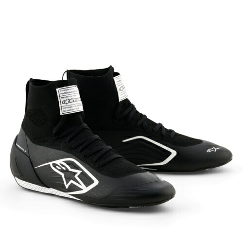 alpinestars(アルパインスターズ) カートシューズ SUPERTECH K SHOES FIA (サイズUSD：9) 12 BLACK WHITE [FIA8877-2022認証]