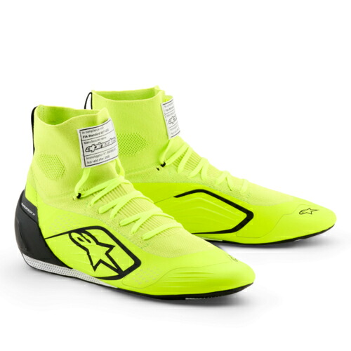 alpinestars(アルパインスターズ) カートシューズ SUPERTECH K SHOES FIA (サイズUSD：9) 550 YELLOW FLUO BLACK WHITE [FIA8877-2022認証]