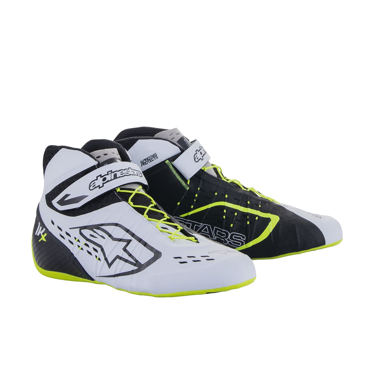 alpinestars(アルパインスターズ) カートシューズ TECH-1 KX V2 SHOES (サイズUSD:7.5) 125 BLACK WHITE YELLOW FLUO|ブートスポット