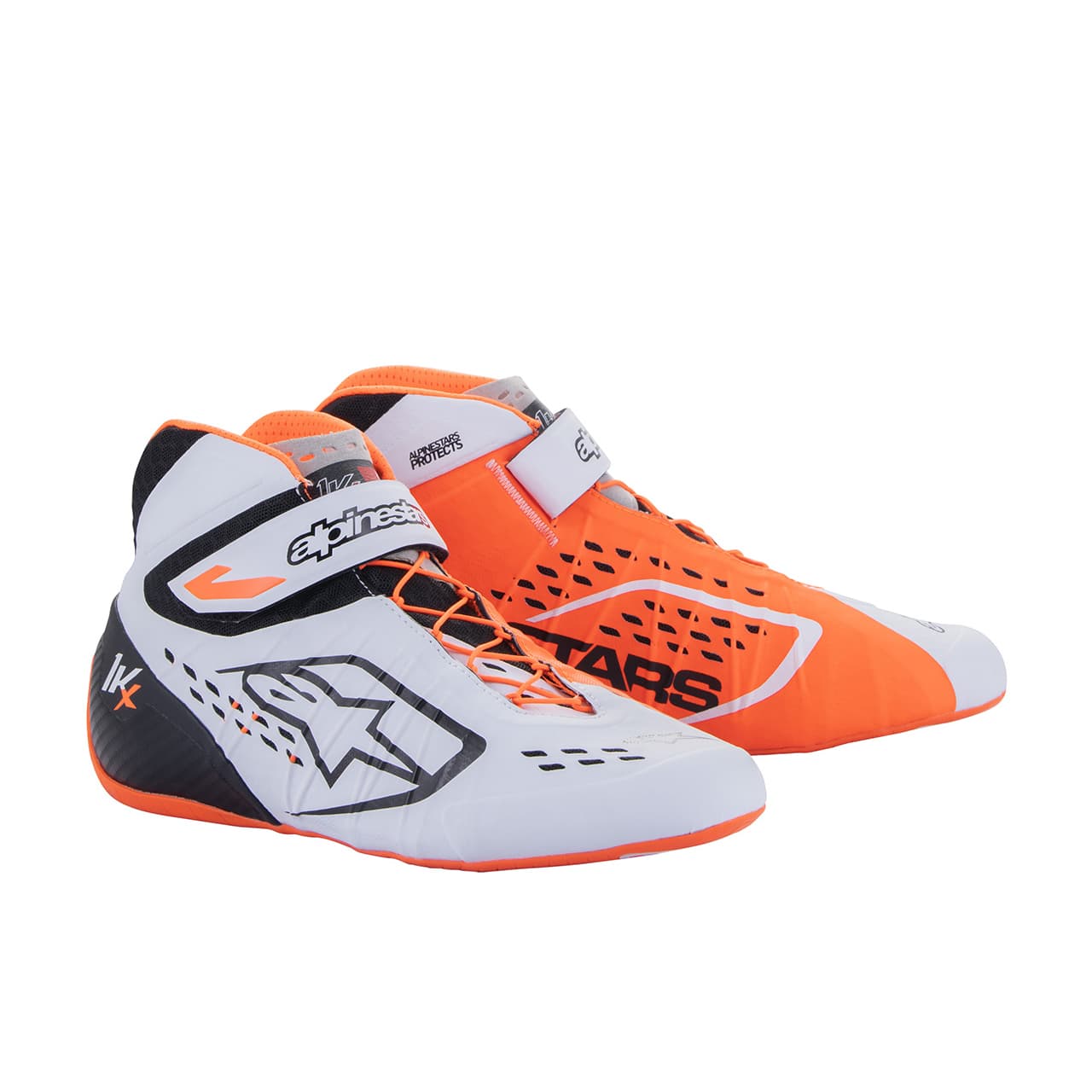 alpinestars(アルパインスターズ) カートシューズ TECH-1 KX V2 SHOES (サイズUSD:10) 2041 WHITE ORANGE FLUO BLACK|ブートスポット