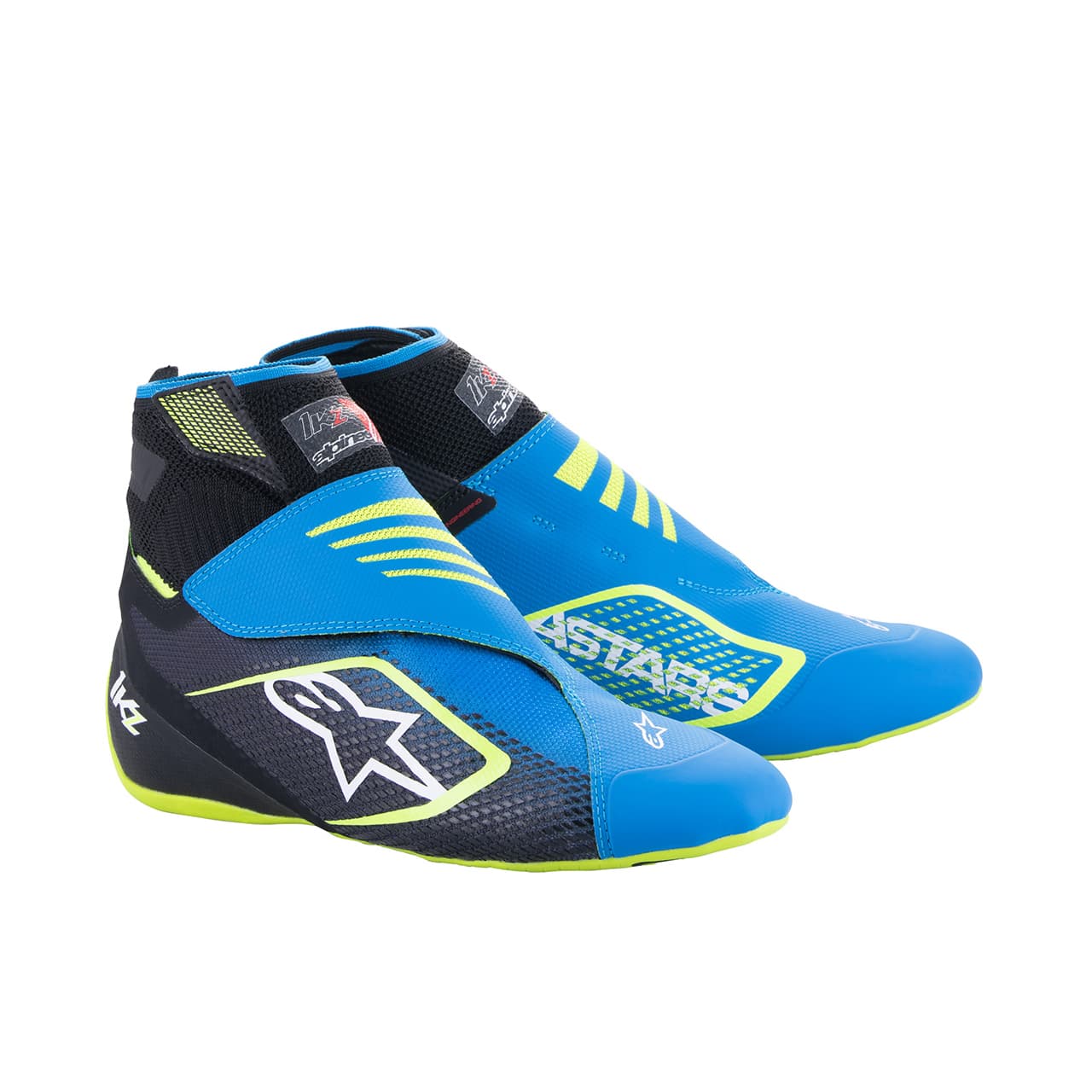 alpinestars(アルパインスターズ) カートシューズ TECH-1 KZ V2 SHOES (サイズUSD:8.5) 1795 BLACK ENAMEL BLUE YELLOW FLUO|ブートスポット