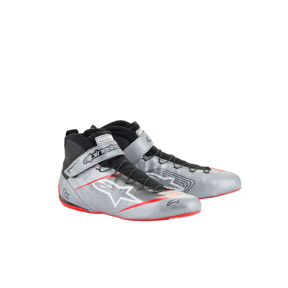 alpinestars(アルパインスターズ) レーシングシューズ TECH-1 Z V3 SHOES (サイズUSD：7.5) 1258 DARK SILVER BLACK RED [FIA8856-2018公認]