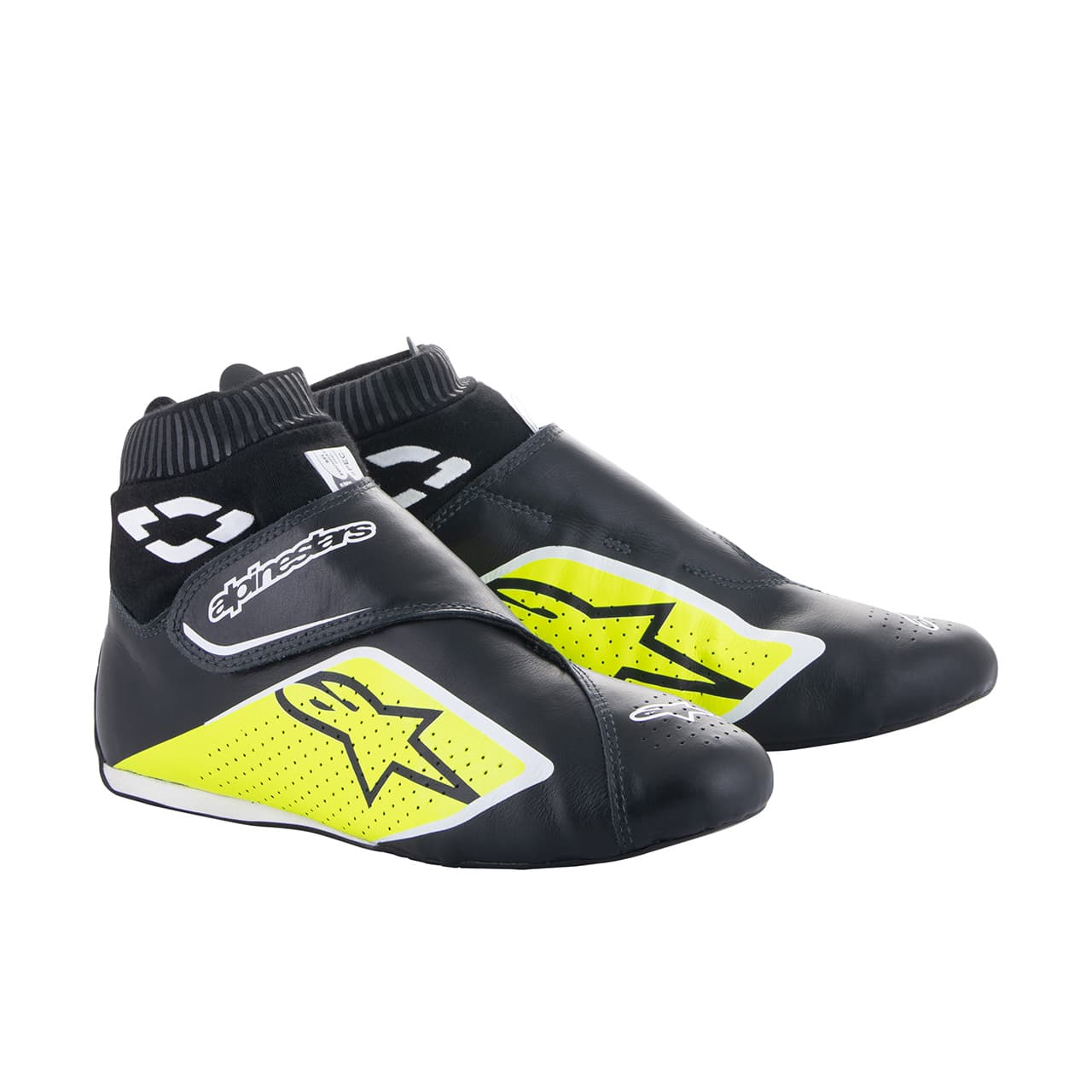 alpinestars(アルパインスターズ) レーシングシューズ SUPERMONO V2 SHOES (サイズUSD：8.5) 158 BLACK YELLOW FLUO WHITE ADD Color [FIA8856-2018公認]